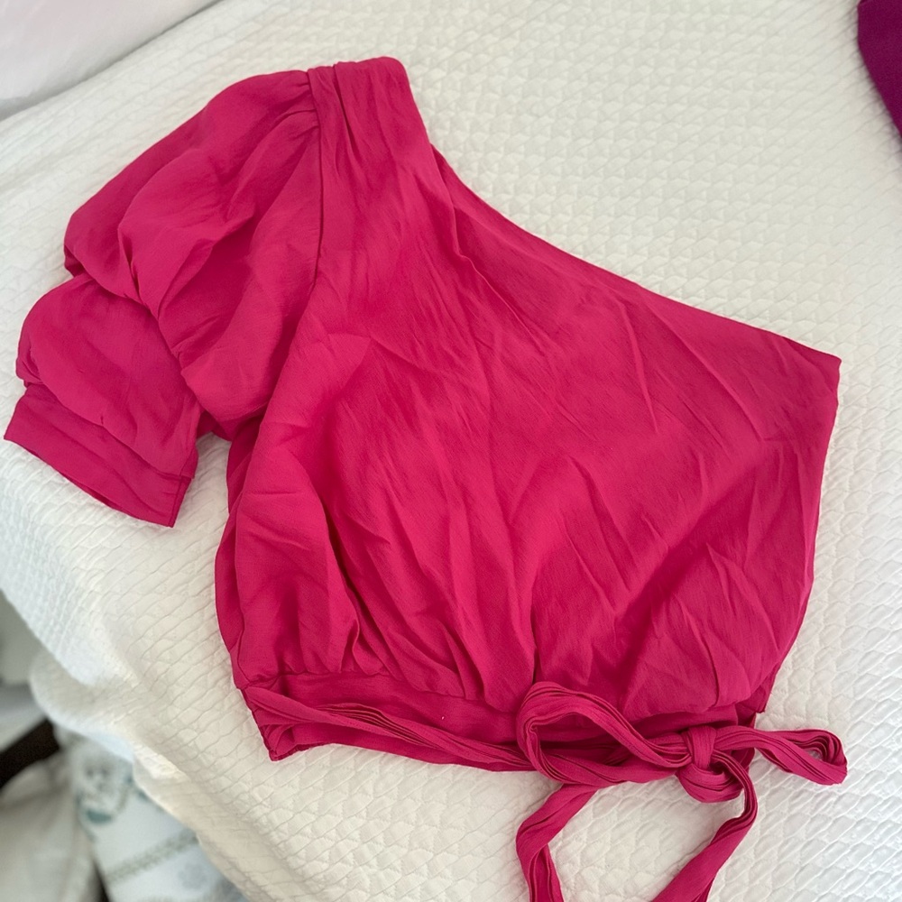 Pink DO+BE one shoulder top